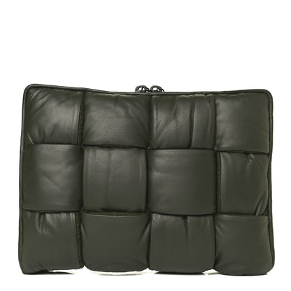 Bottega Veneta Calfskin Maxi Intrecciato Puffy Laptop Pouch Camping 1 of 10