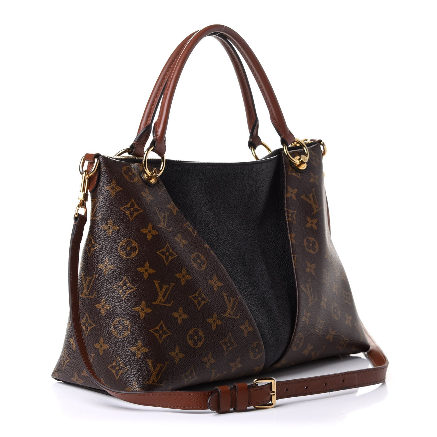 Louis Vuitton Monogram V Tote MM Black 3 of 10