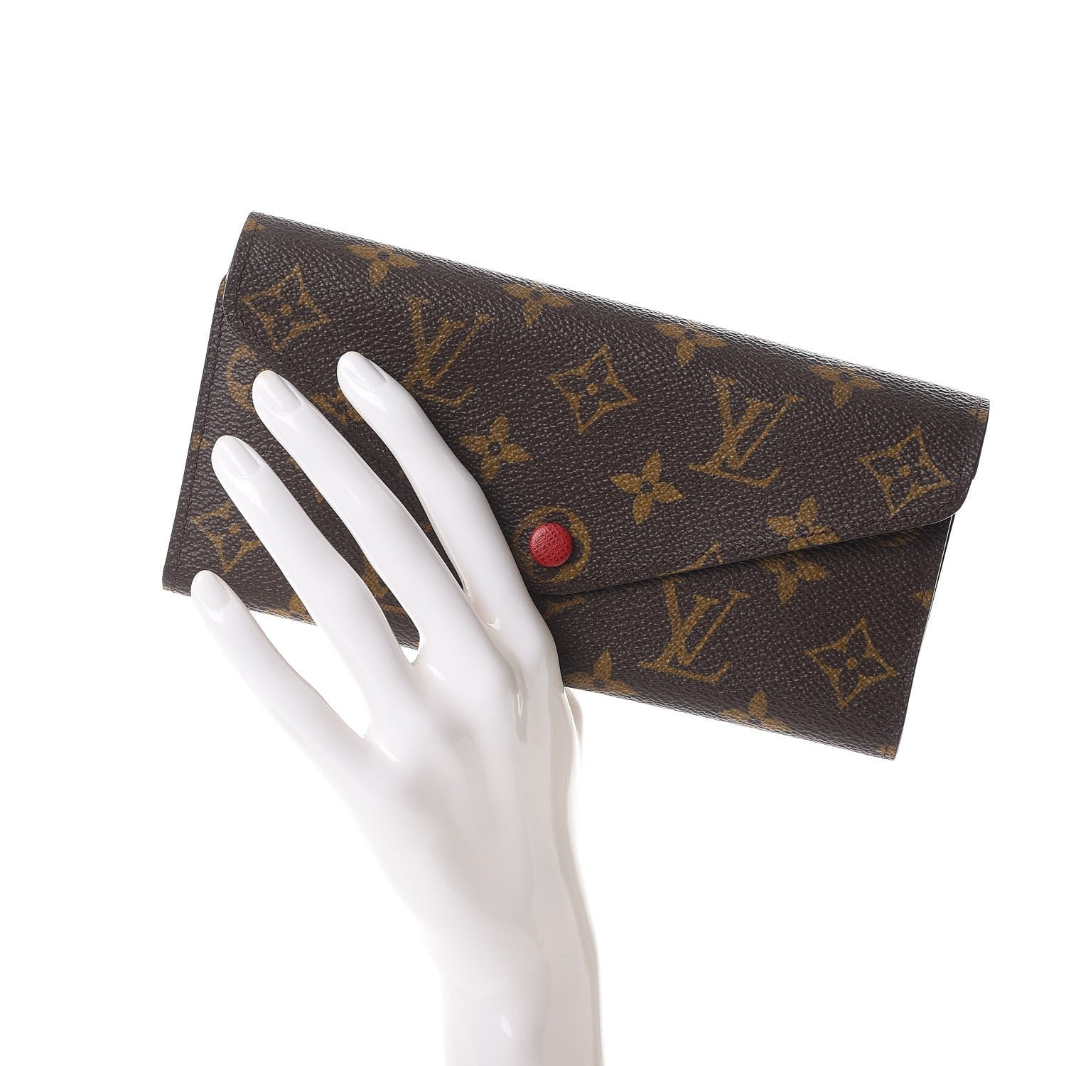 Louis Vuitton Monogram Josephine Wallet Red 2 of 11