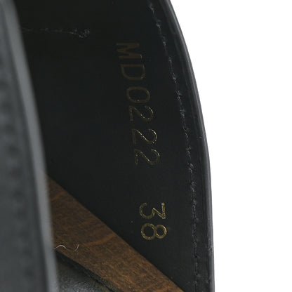 Christian Dior Calfskin Diorquake Buckled Lug Sole 15mm Clogs 38 Black 7 of 10