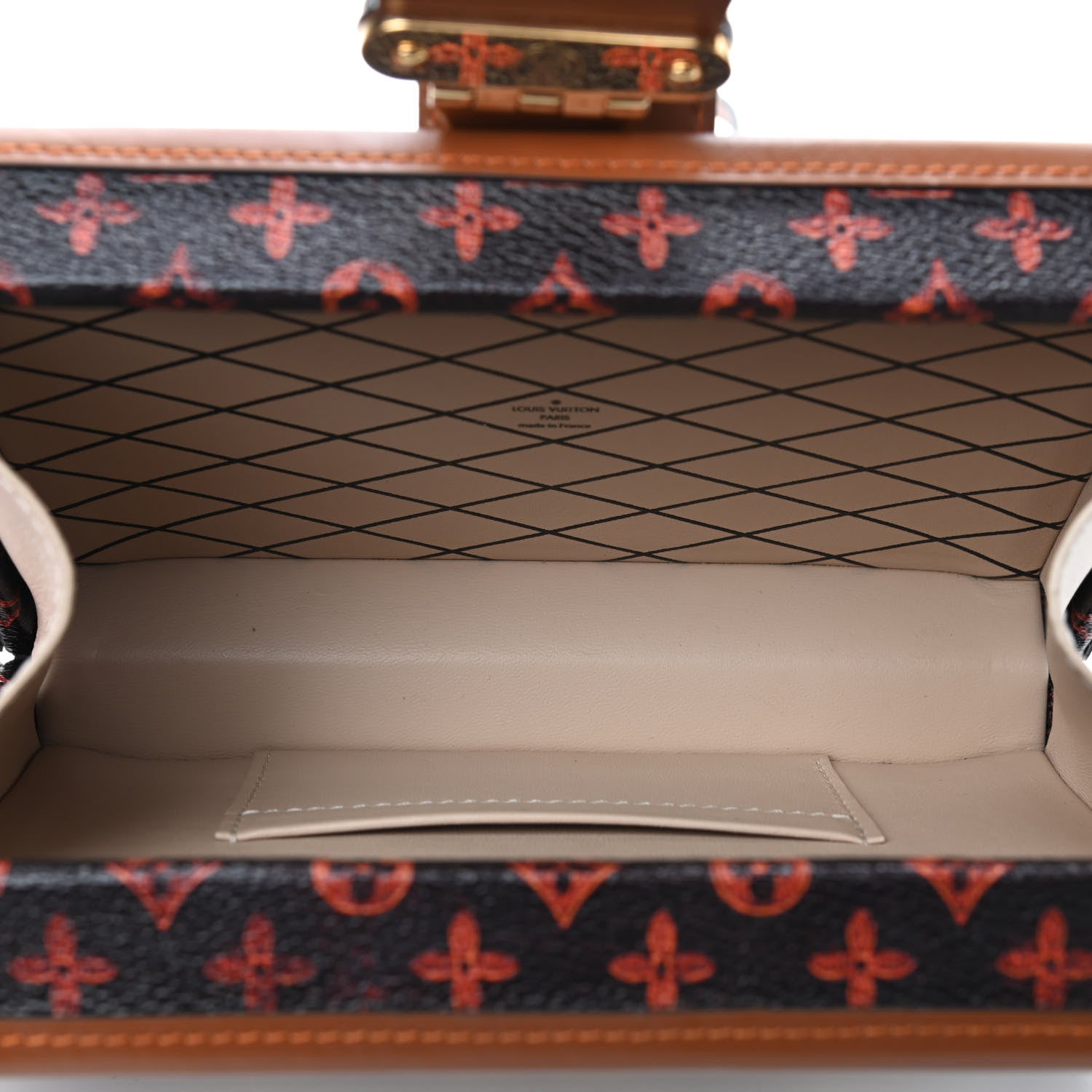 Louis Vuitton Catogram Petite Malle Orange Marron 4 of 7