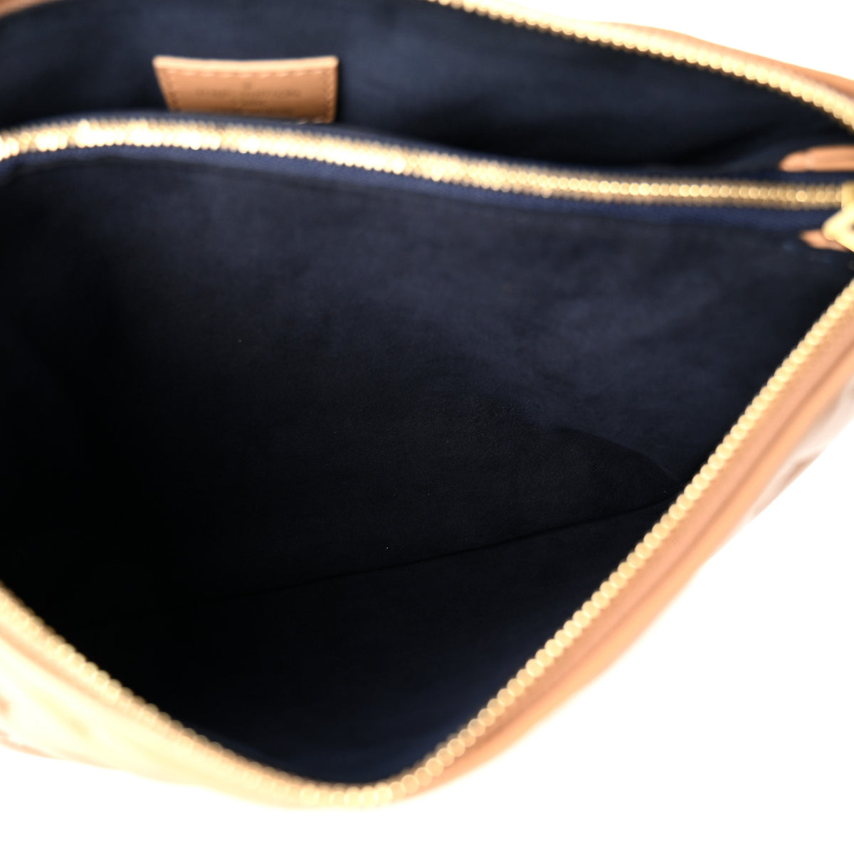 Lambskin Embossed Monogram Coussin MM Taupe