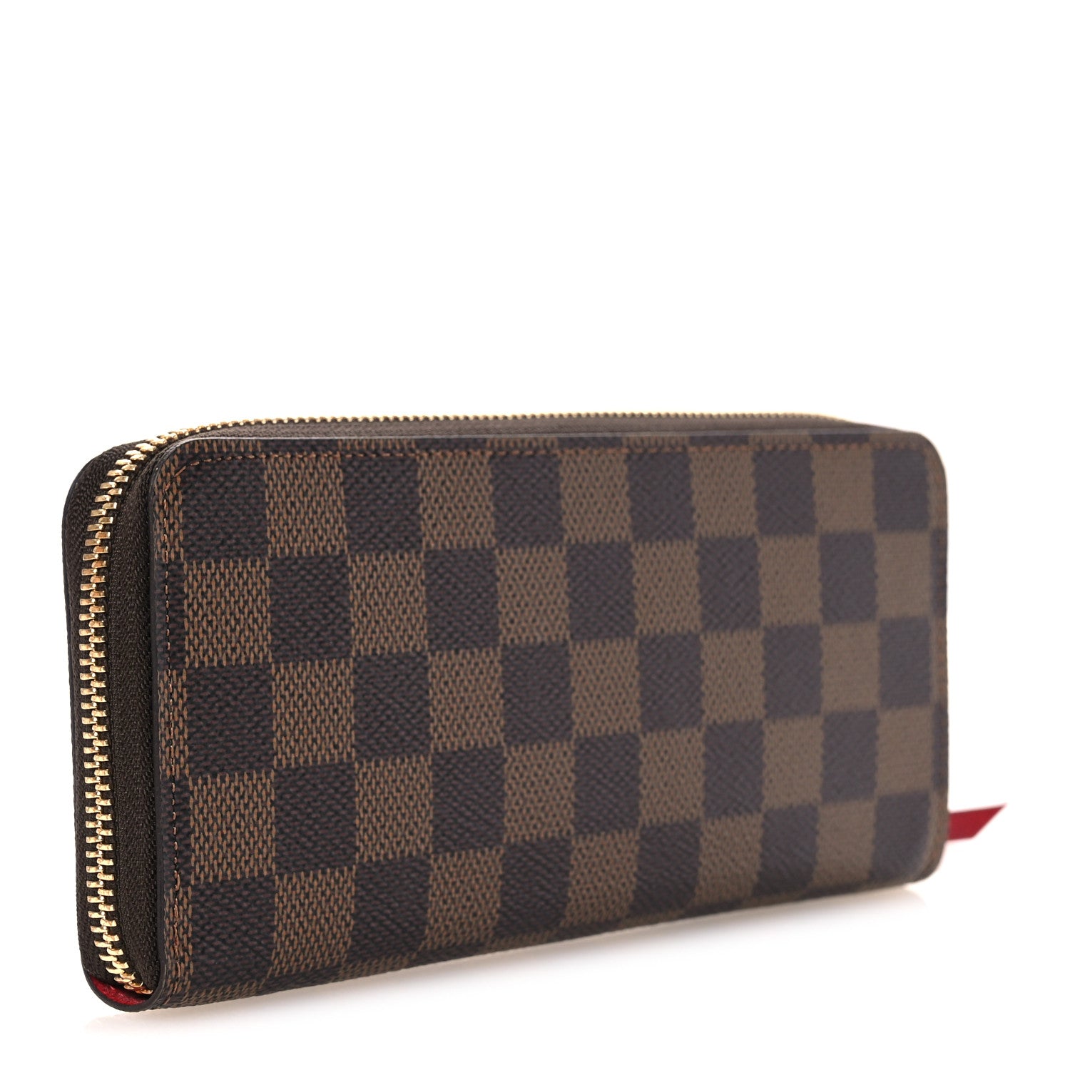 Louis Vuitton Damier Ebene Clemence Wallet Cherry 3 of 7