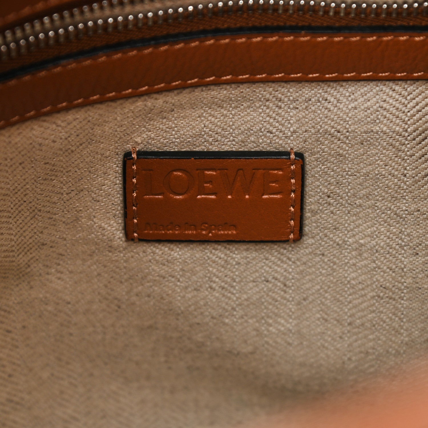 Loewe Calfskin Medium Flamenco Knot Bag Tan Warm Desert 6 of 9