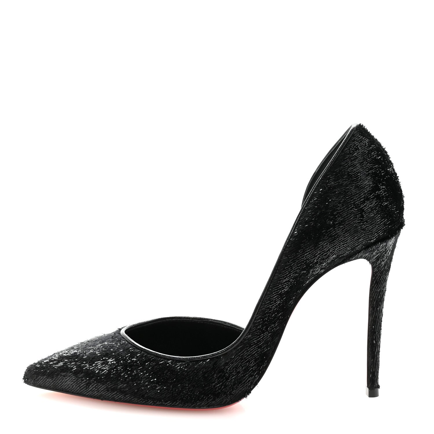 Christian Louboutin Velvet Papillon Iriza 100 Pumps 36 Black 1 of 9