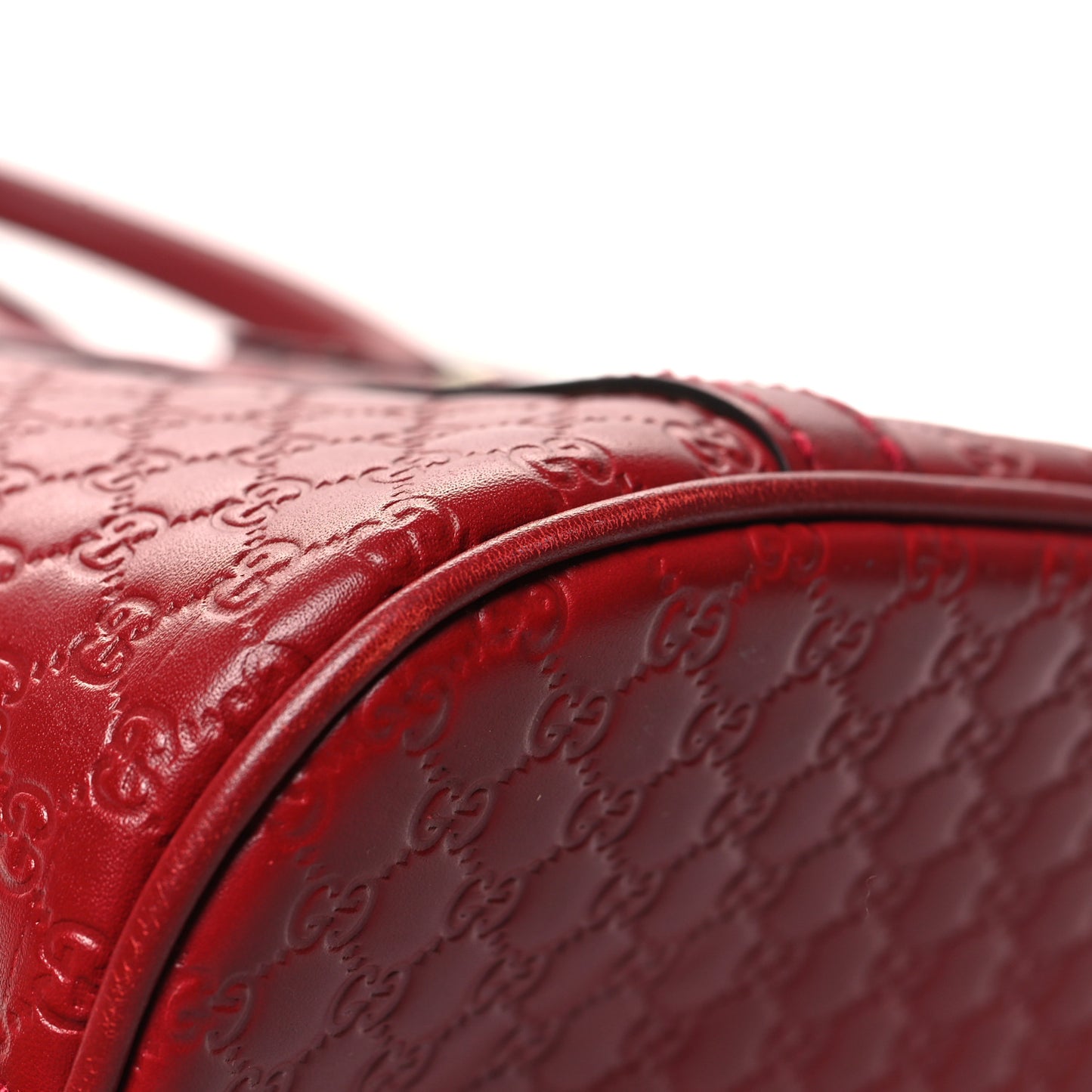 Soft Microguccissima Mini Dome Bag Rosso