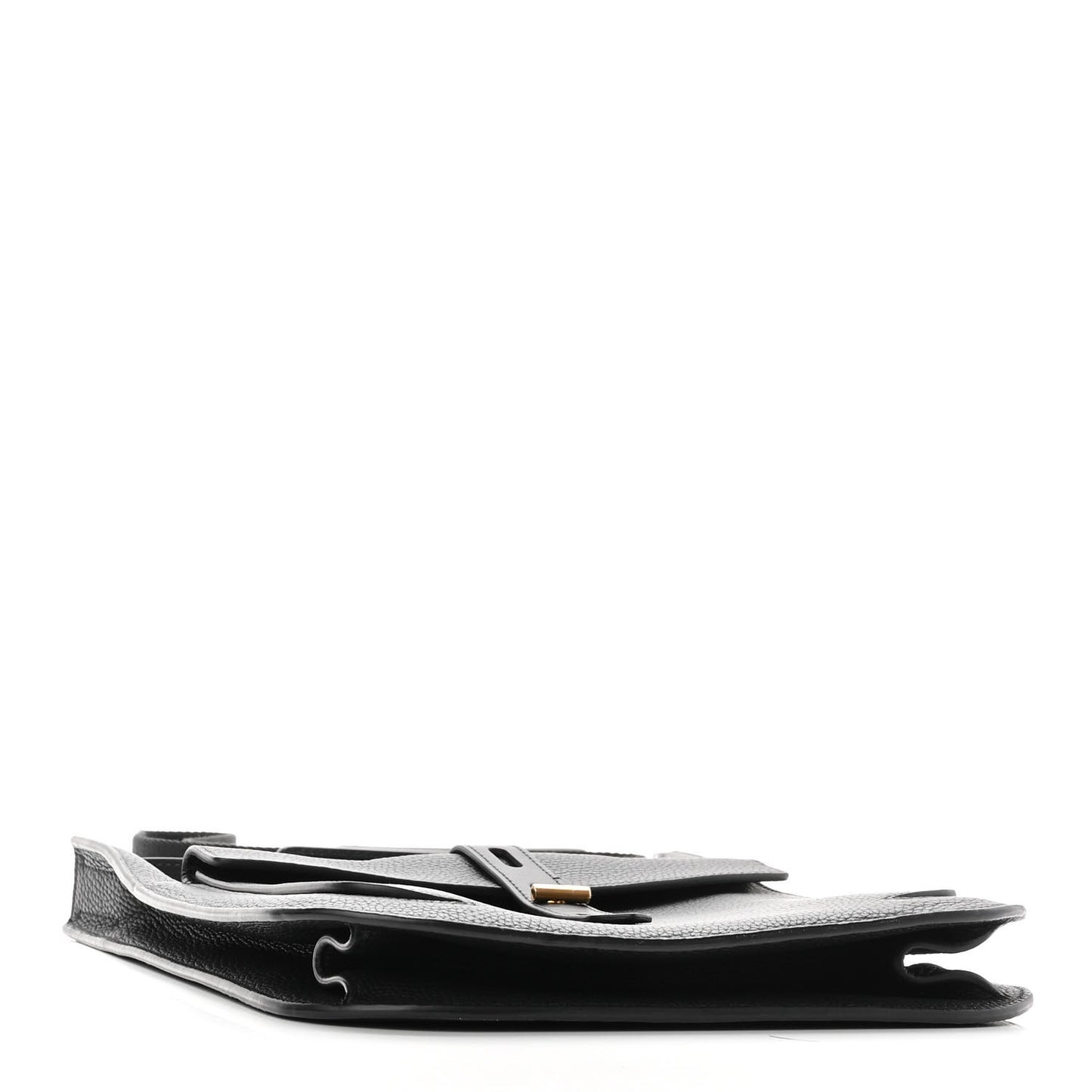 Grain Calfskin T Twist Crossbody Bag Black