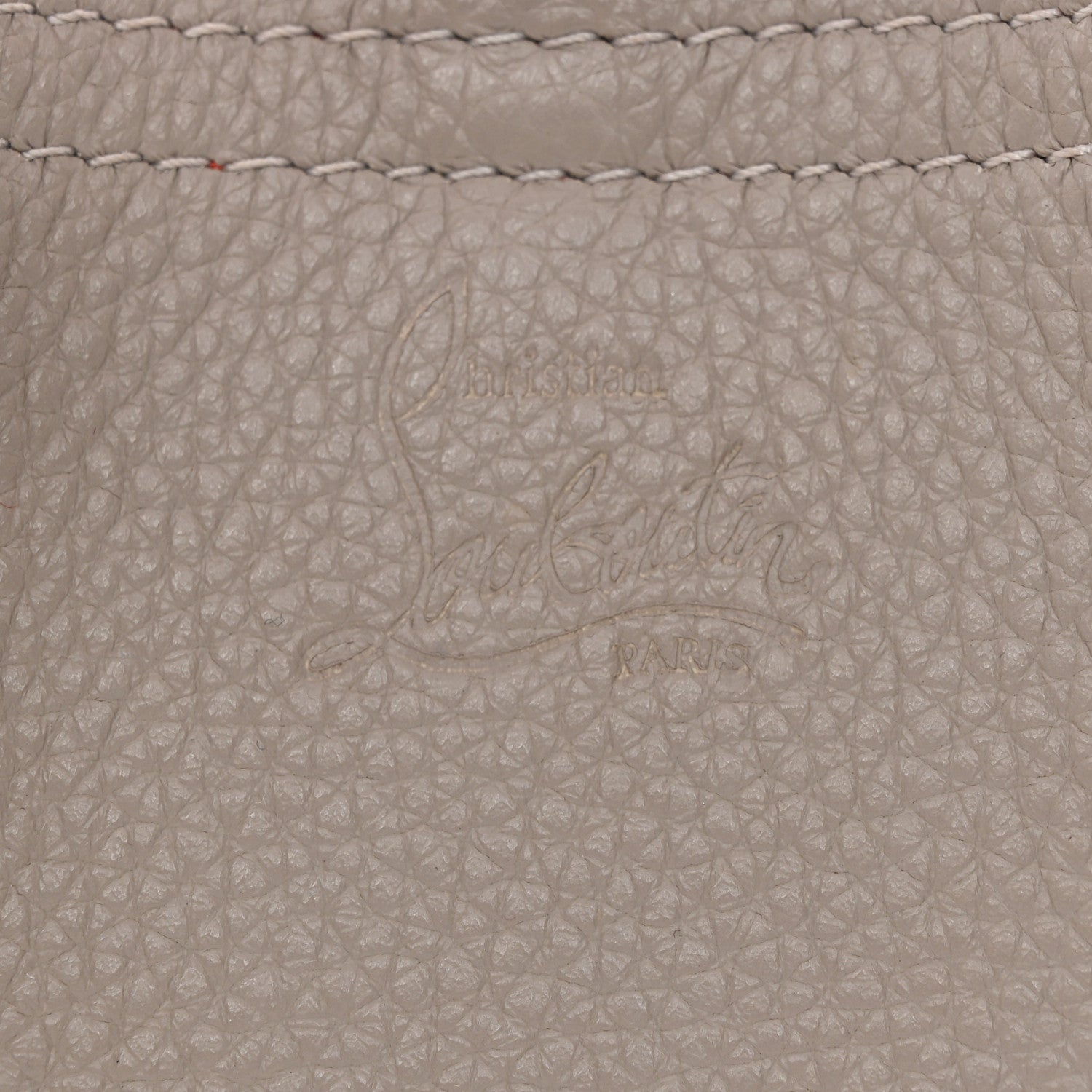 Christian Louboutin Calfskin Spiked Mini Cabarock Shopper Tote Grey 6 of 10
