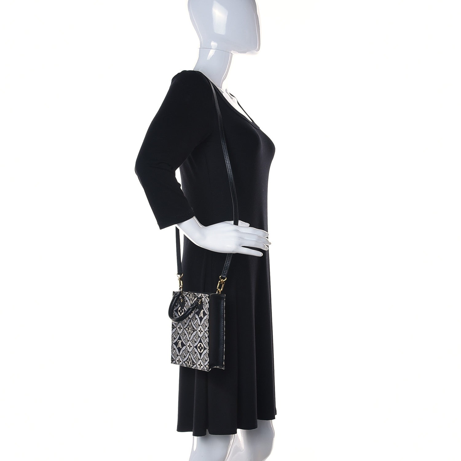 Louis Vuitton Jacquard Since 1854 Petit Sac Plat Grey 2 of 10