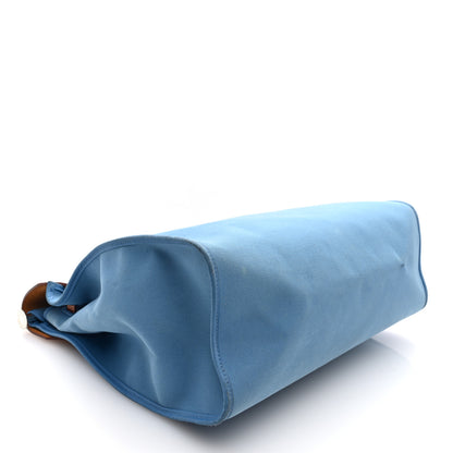 Hermes Toile Vache Hunter Herbag Zip 39 MM Bleu Izmir Natural 5 of 12