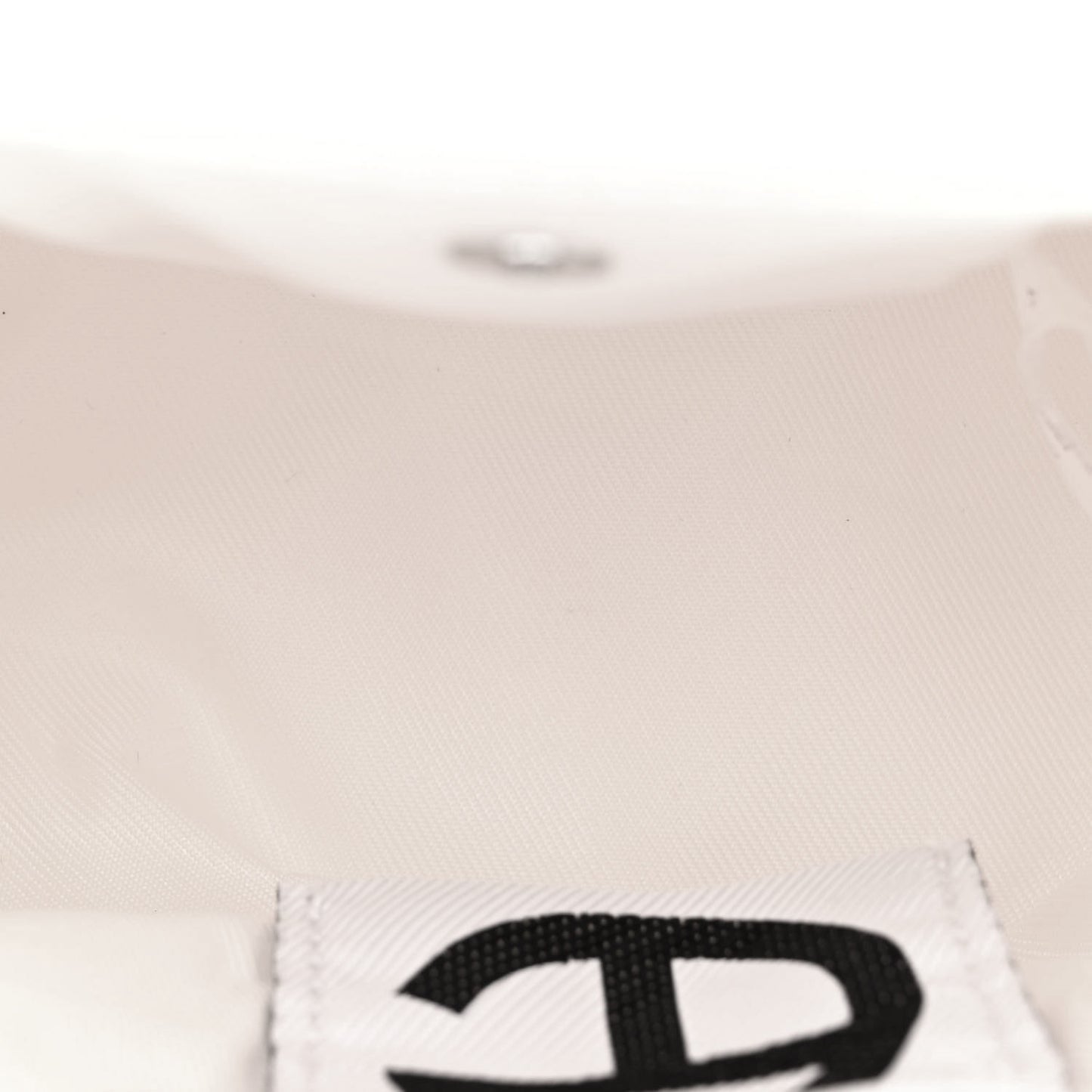 Vegan Leather Small Shopping Bag White