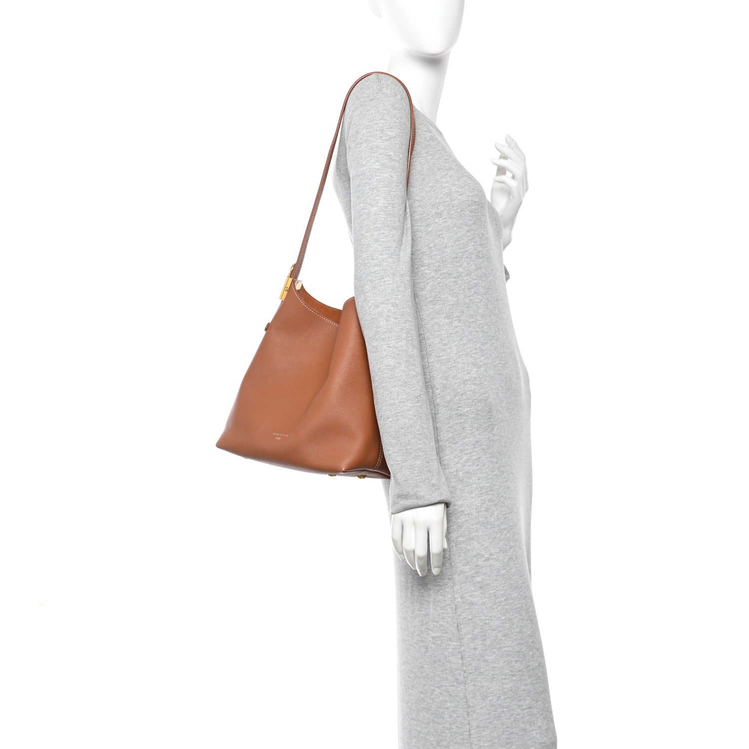 Louis Vuitton Grained Calfskin Low Key Hobo PM Cognac 2 of 11
