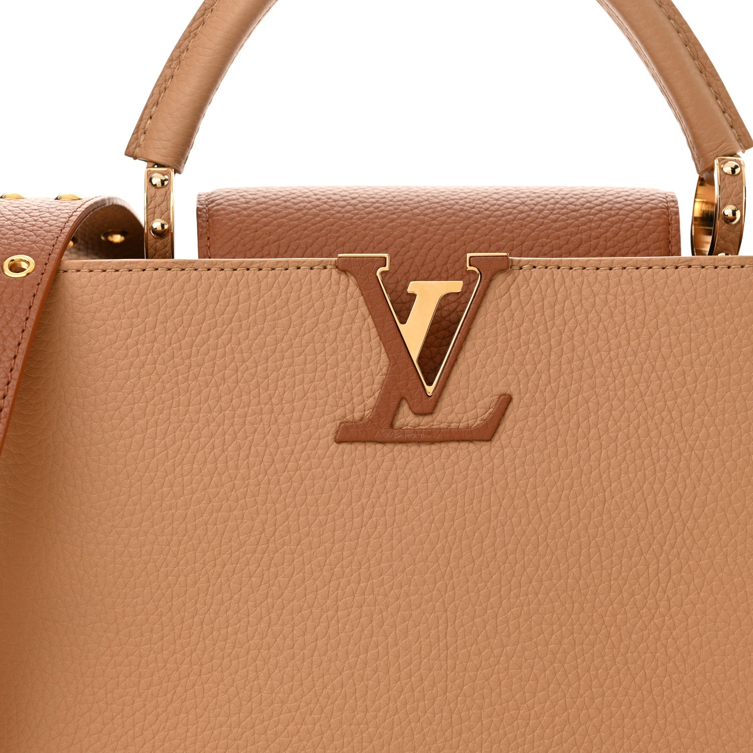 Louis Vuitton Taurillon Capucines MM Arizona Cognac 8 of 11
