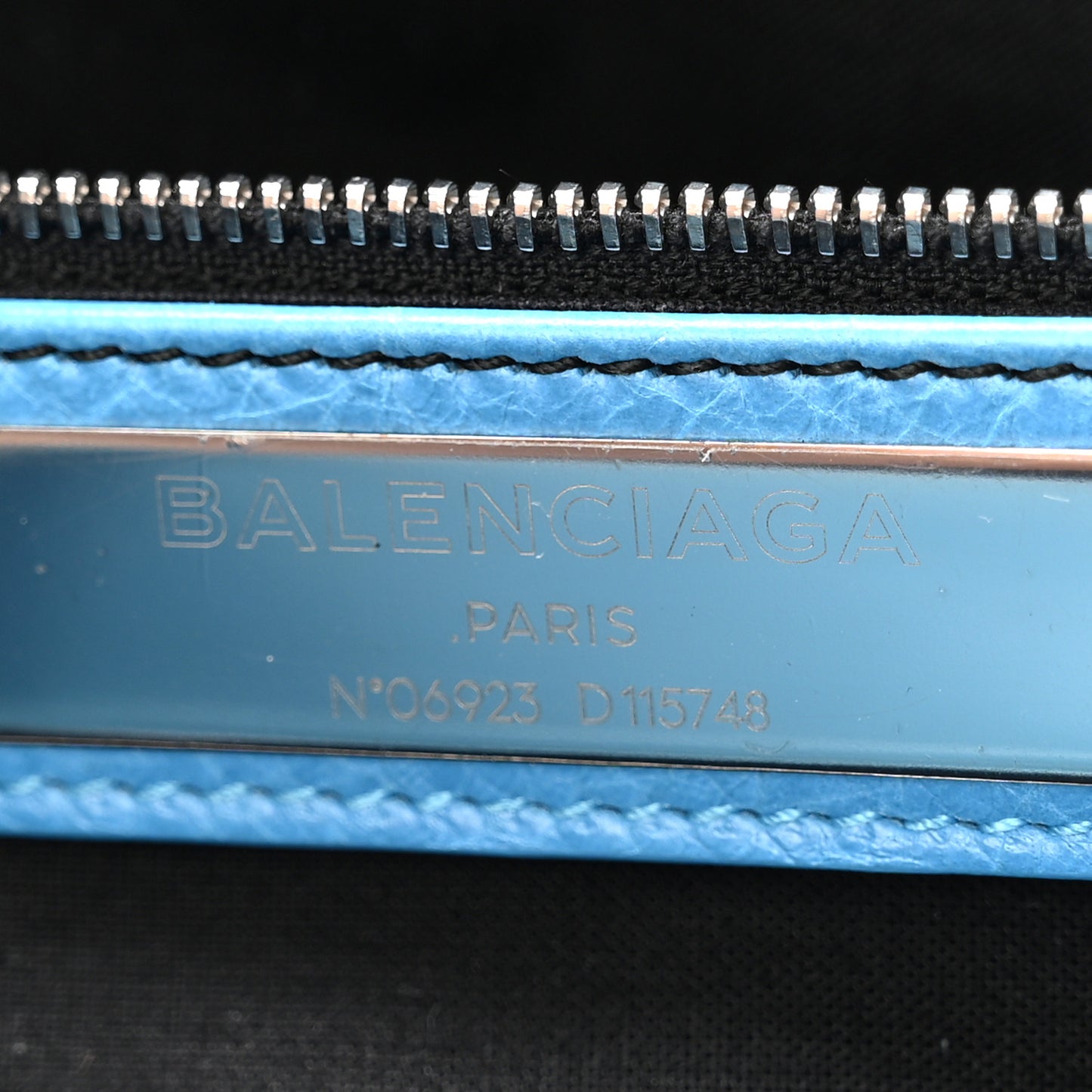 Agneau Classic Silver Hardware City Bleu Azur Clair