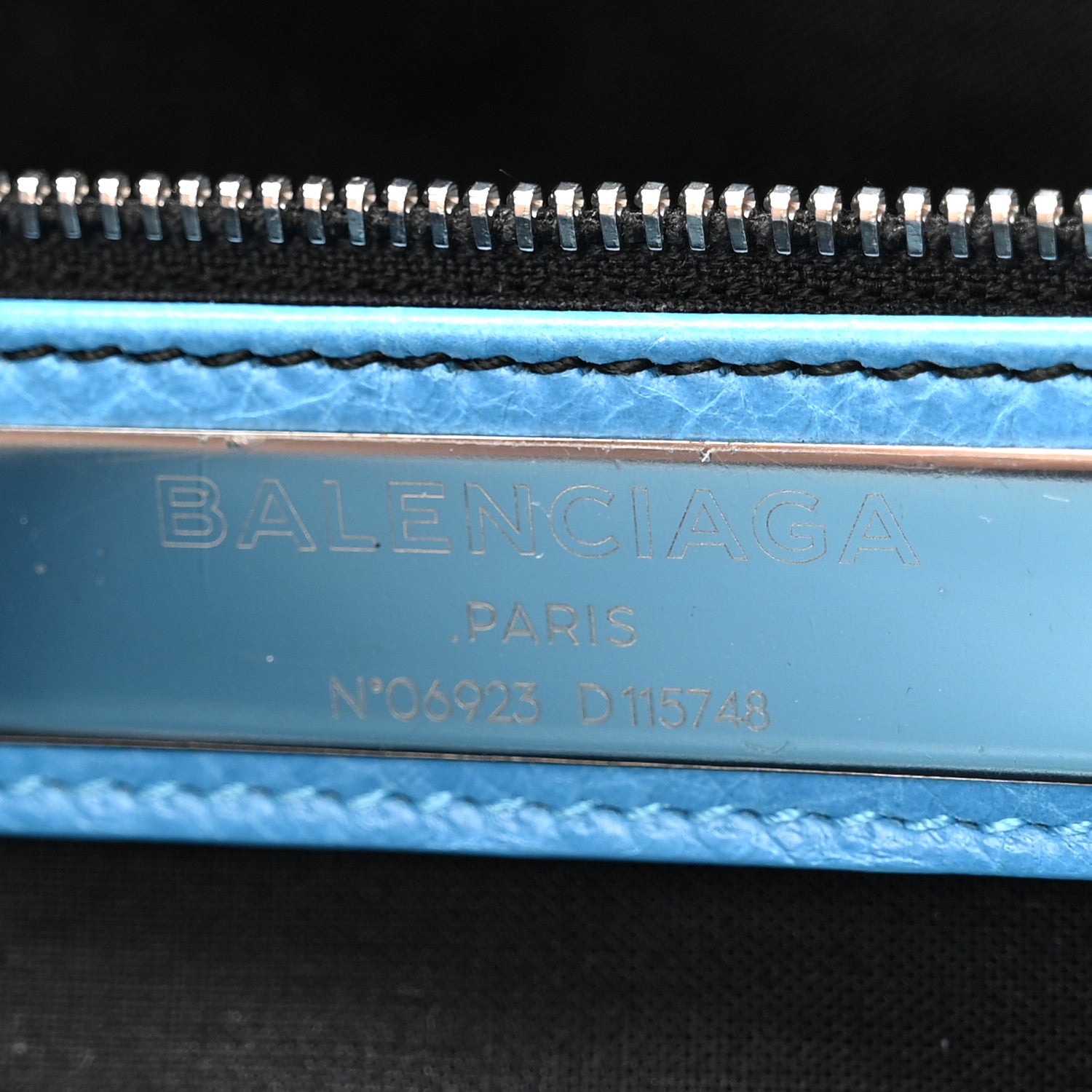 Balenciaga Agneau Classic Silver Hardware City Bleu Azur Clair 6 of 10