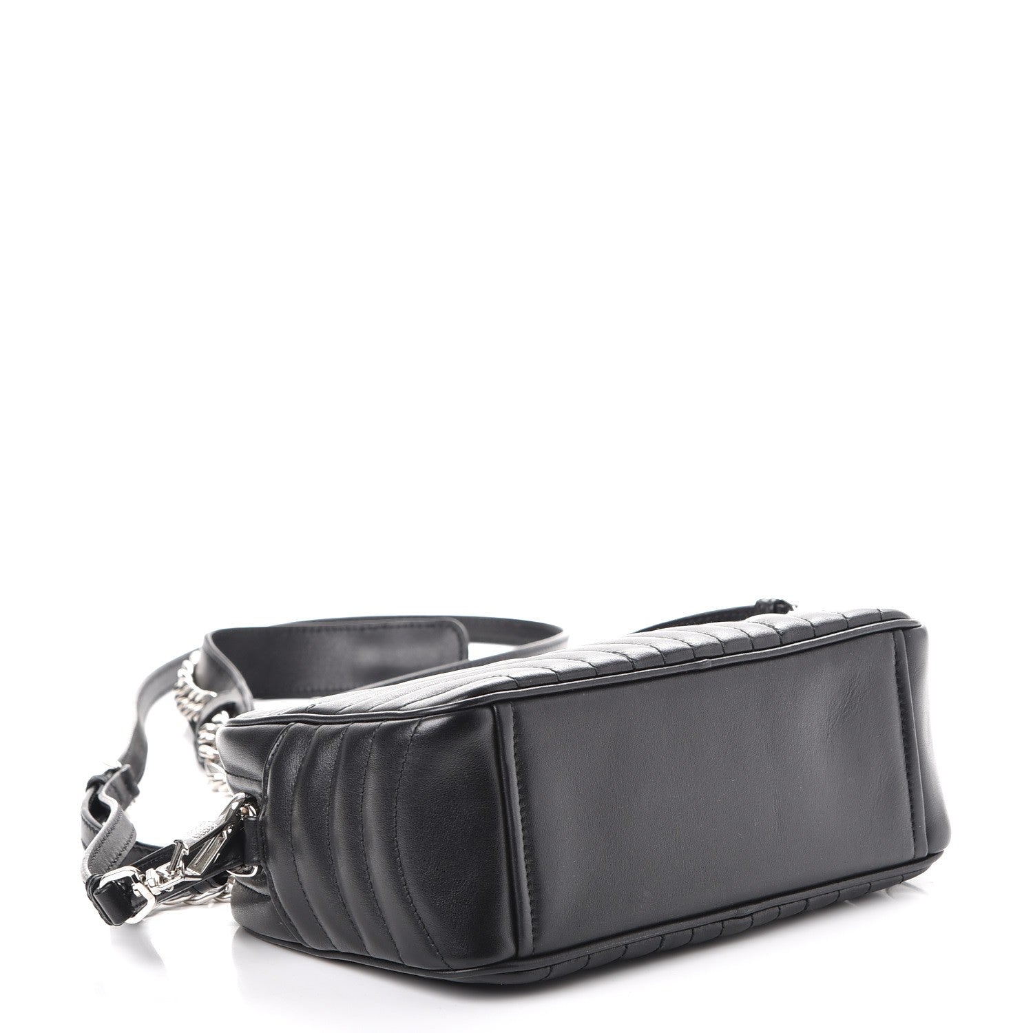Prada Soft Calfskin Diagramme Crossbody Bag Black 5 of 8