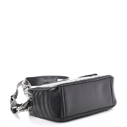 Prada Soft Calfskin Diagramme Crossbody Bag Black 5 of 8
