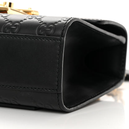 Gucci Guccissima Small Padlock Shoulder Bag Black 10 of 14
