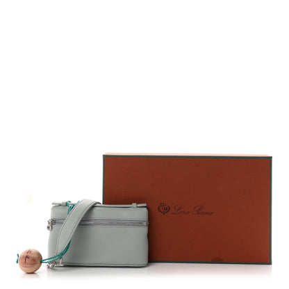 Loro Piana Grained Calfskin Extra Pocket Mini Pouch Minty Breeze 10 of 10