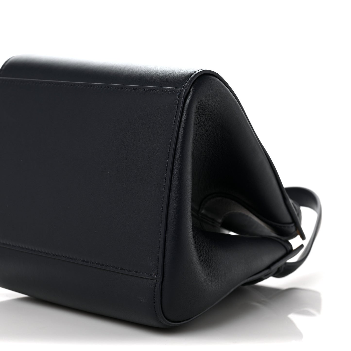 Calfskin Small Hammock Nugget Shoulder Bag Navy