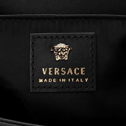 Versace Vitello Palazzo Medusa Evening Clutch Bag Black 6 of 12