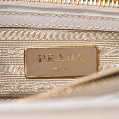 Prada Saffiano Lux Medium Tote Talco 7 of 19