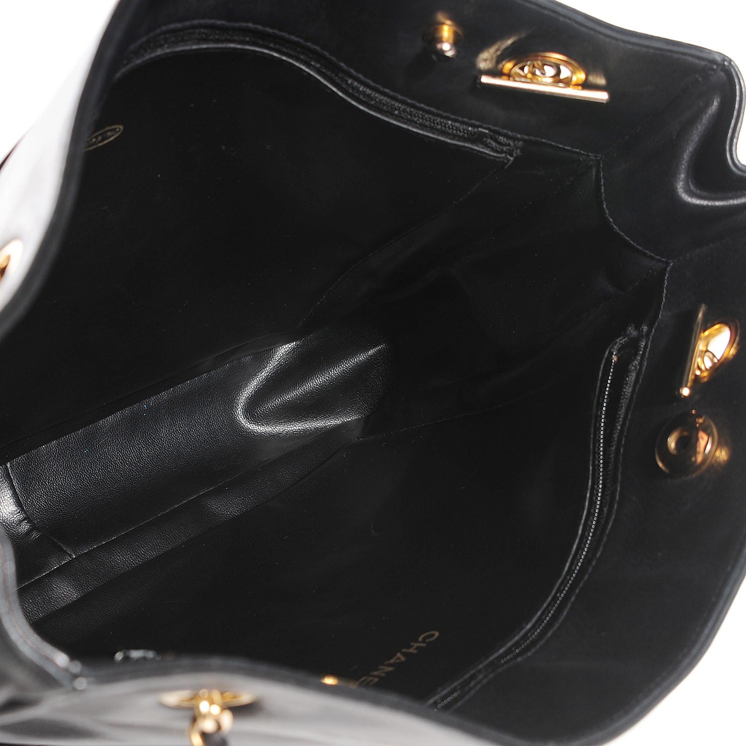 Chanel Lambskin Shoulder Bag Black 5 of 8