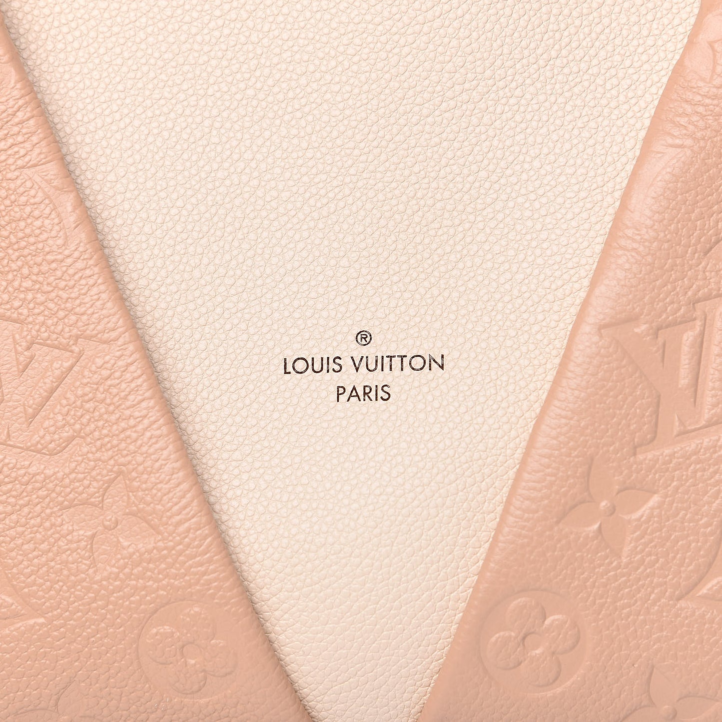 Empreinte V Tote MM Beige Rose Creme