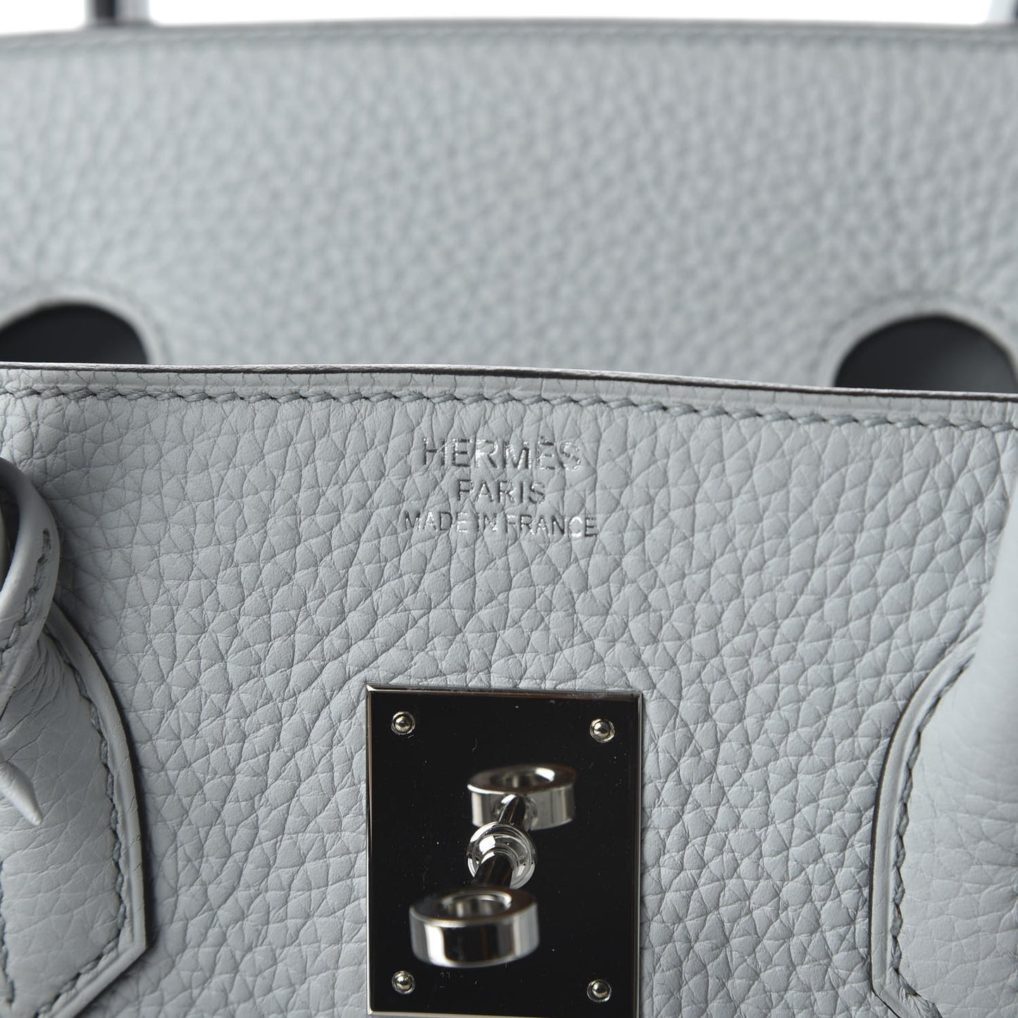 Taurillon Clemence Birkin 35 Bleu Pale