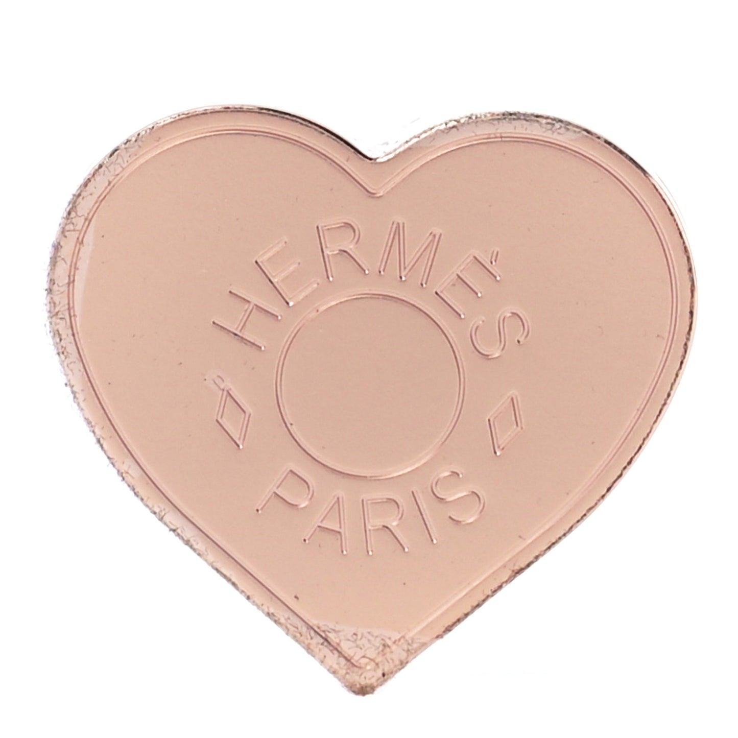 Rose Gold Plated Brass Mini Coeur Twilly Scarf Ring