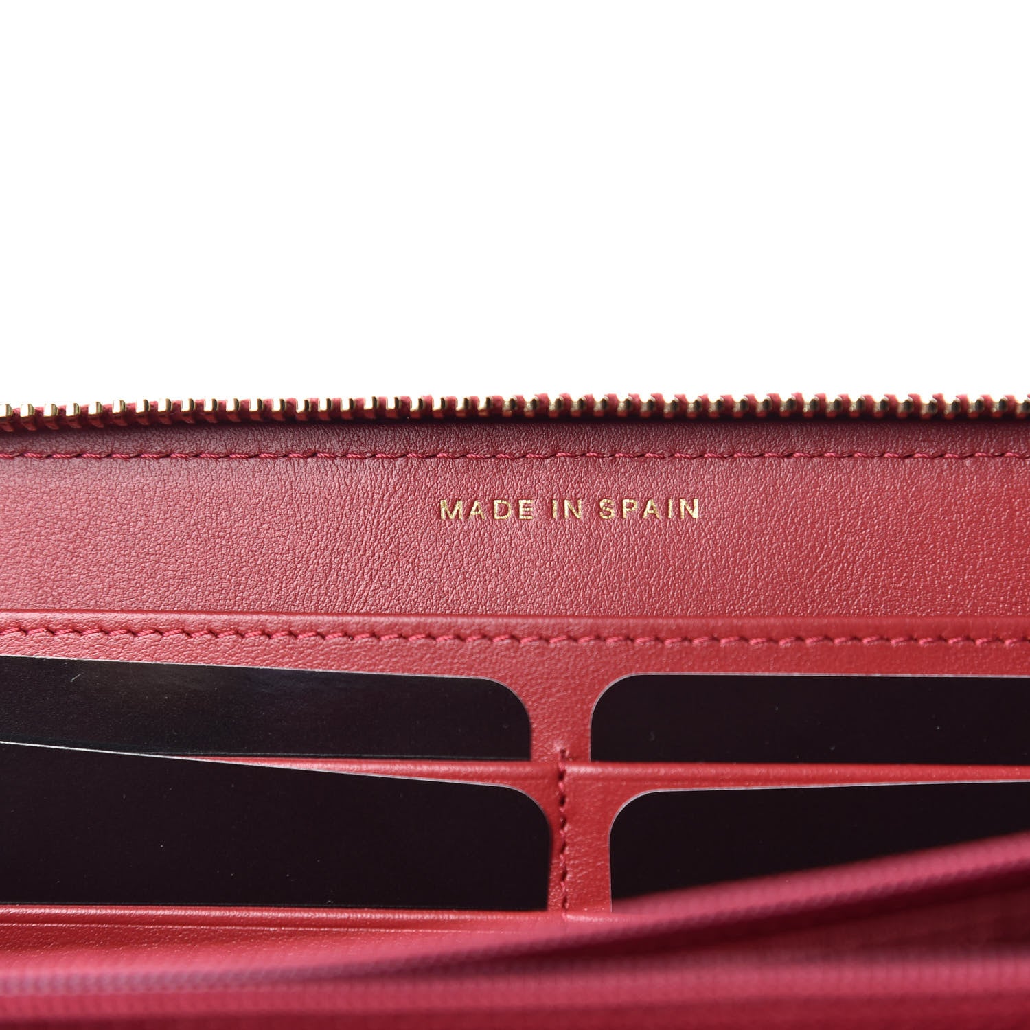 Chanel Shiny Goatskin Quilted 19 Long Zipped Around Wallet Red 7 of 9
