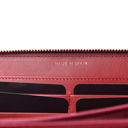 Chanel Shiny Goatskin Quilted 19 Long Zipped Around Wallet Red 7 of 9
