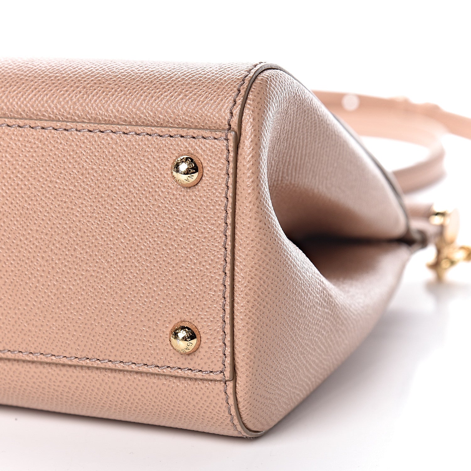 Dolce & Gabbana Dauphine Calfskin Medium Miss Sicily Satchel Tortora Sand 10 of 12