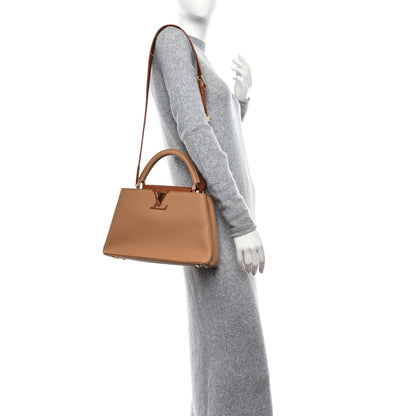 Louis Vuitton Taurillon Capucines MM Arizona Cognac 3 of 7