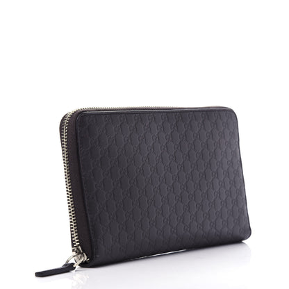 Gucci Microguccissima Large Zip Around Organizer Wallet Black 3 of 6