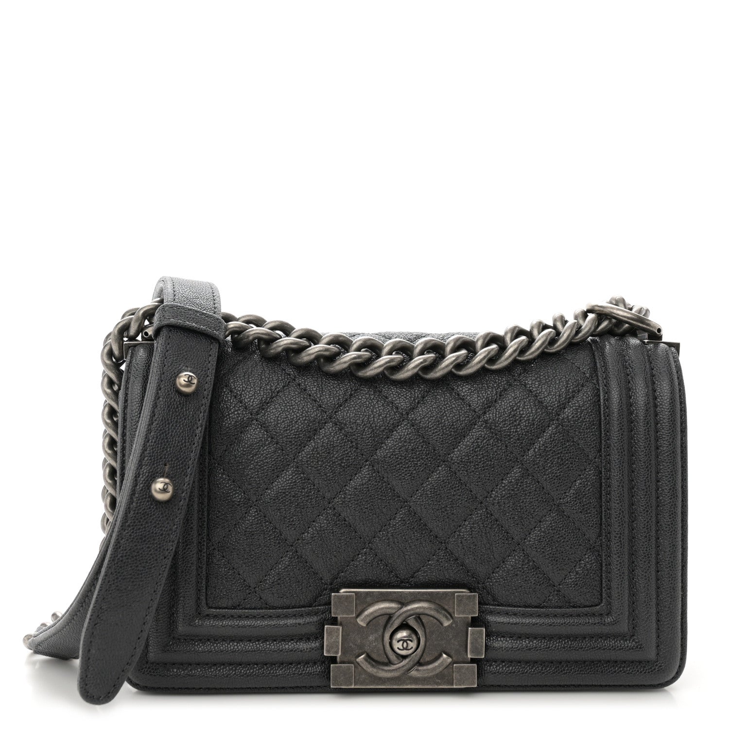 Chanel Caviar Quilted Small Boy Flap Grey 1 of 10
