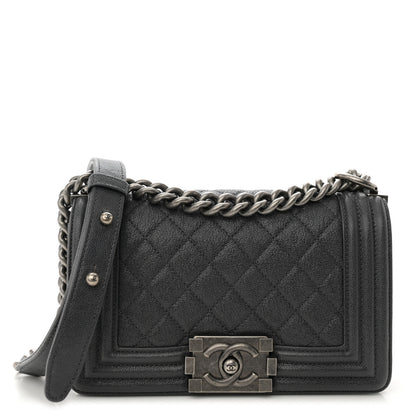 Chanel Caviar Quilted Small Boy Flap Grey 1 of 10