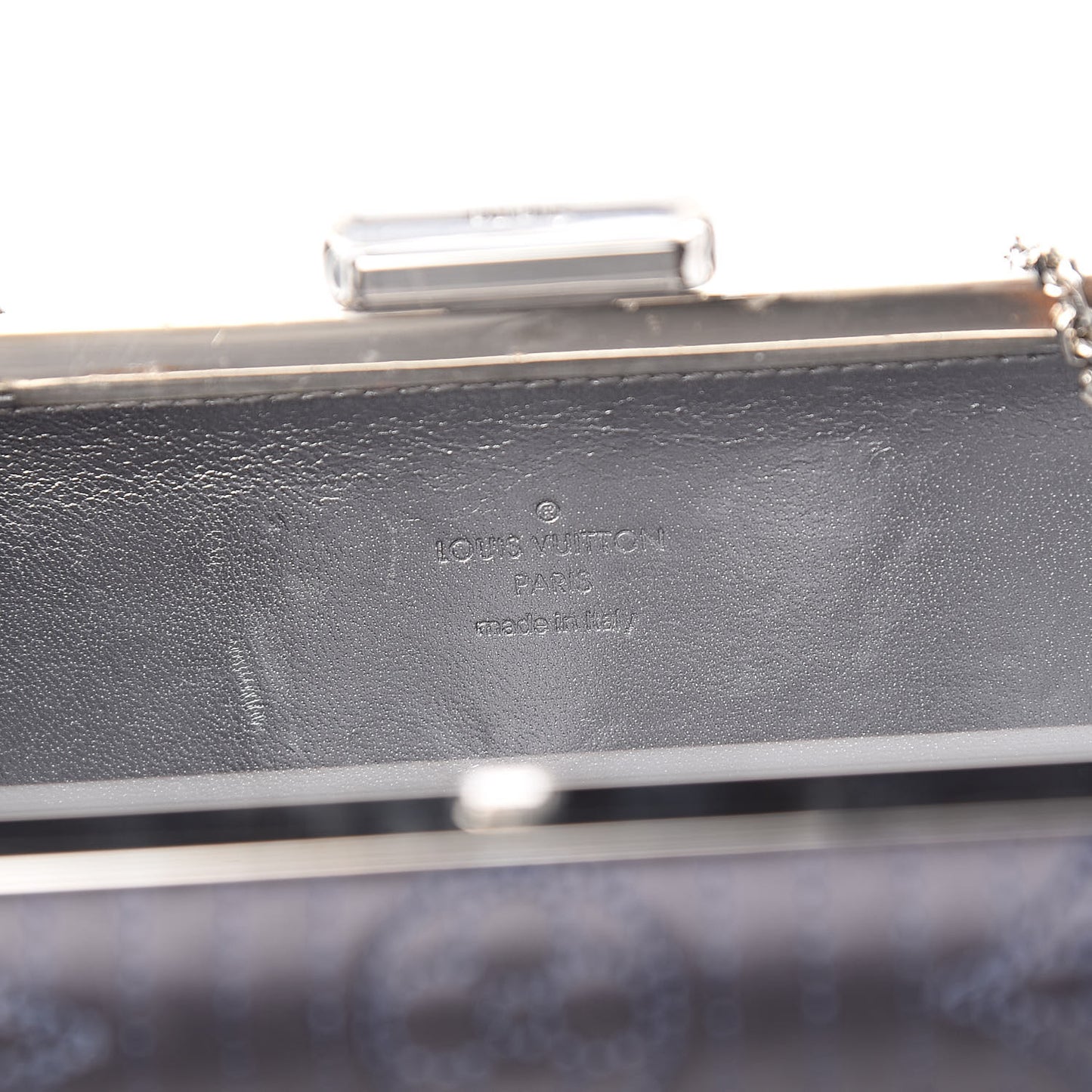 Monogram Motard Minaudiere Clutch Grey