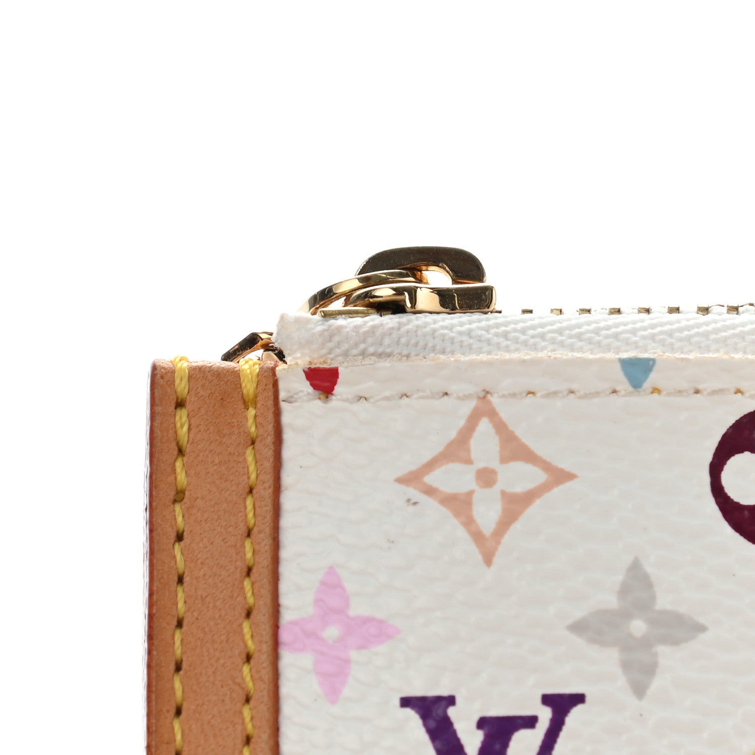 Louis Vuitton Monogram Multicolor Key Pouch White 13 of 13