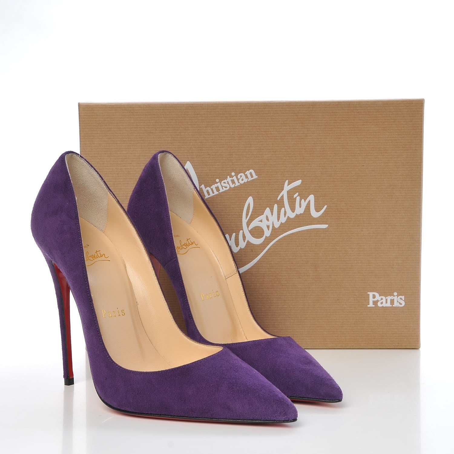 Christian Louboutin Suede So Kate 120 Pumps 37.5 Violet 10 of 10