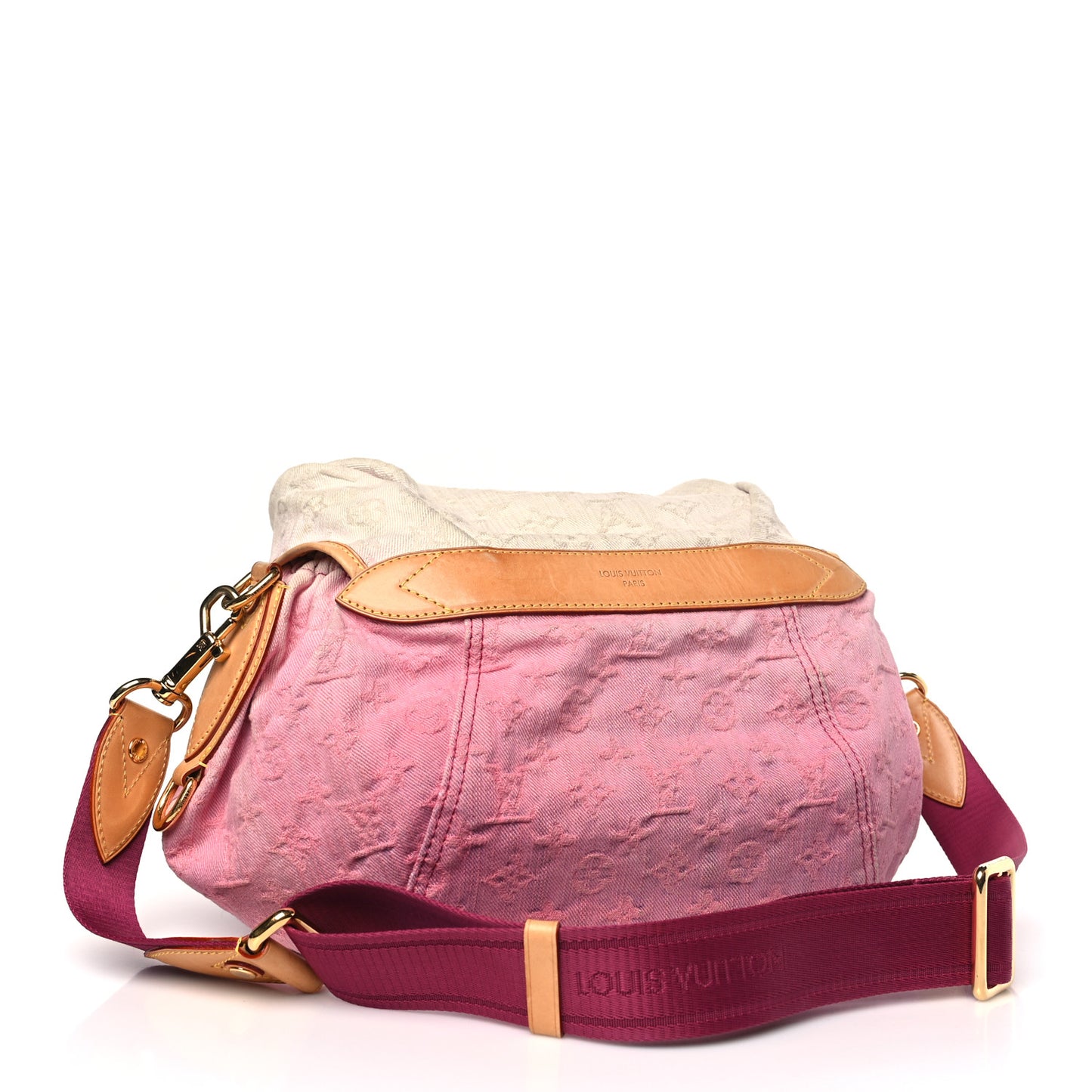 LOUIS VUITTON Denim Sunshine NM Messenger Rouge Fauviste