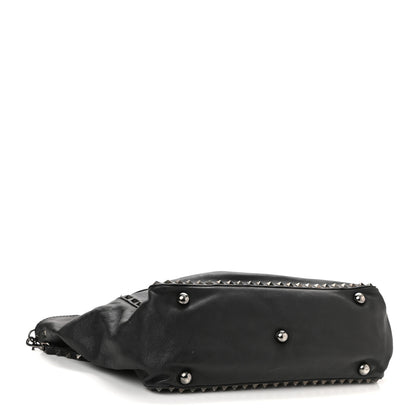 Valentino Garavani Vitello Medium Rockstud Tote Black 4 of 10