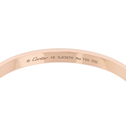 Cartier 18K Pink Gold LOVE Cuff Bracelet 18 3 of 4