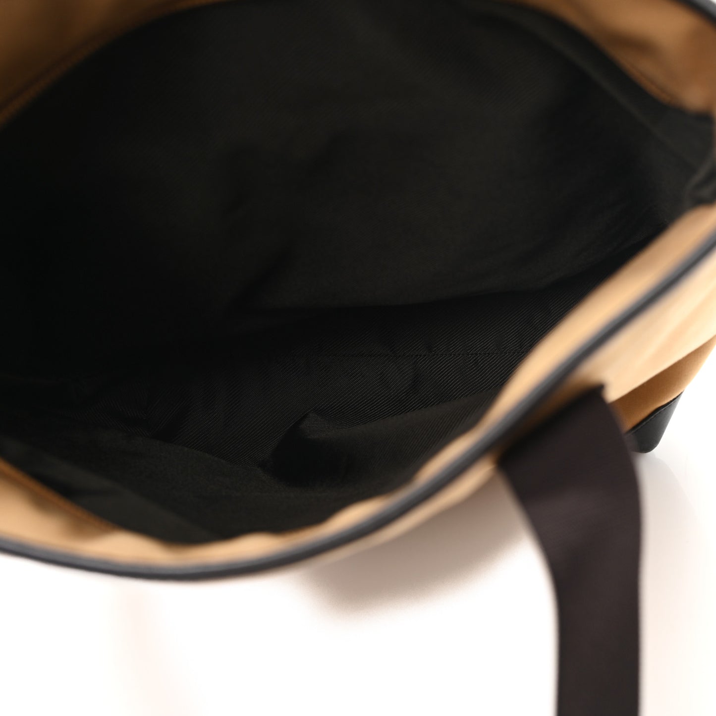 Canvas Calfskin Monogram Tall Tote Beige