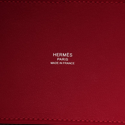 Hermes Swift Toile H Cabas H En Biais 27 Ecru Framboise 6 of 9