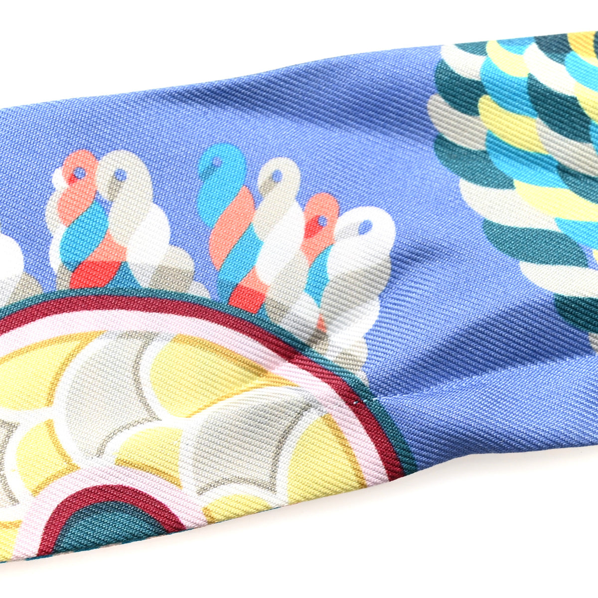 Silk Epaulettes De Gala Twilly Blue Multicolor