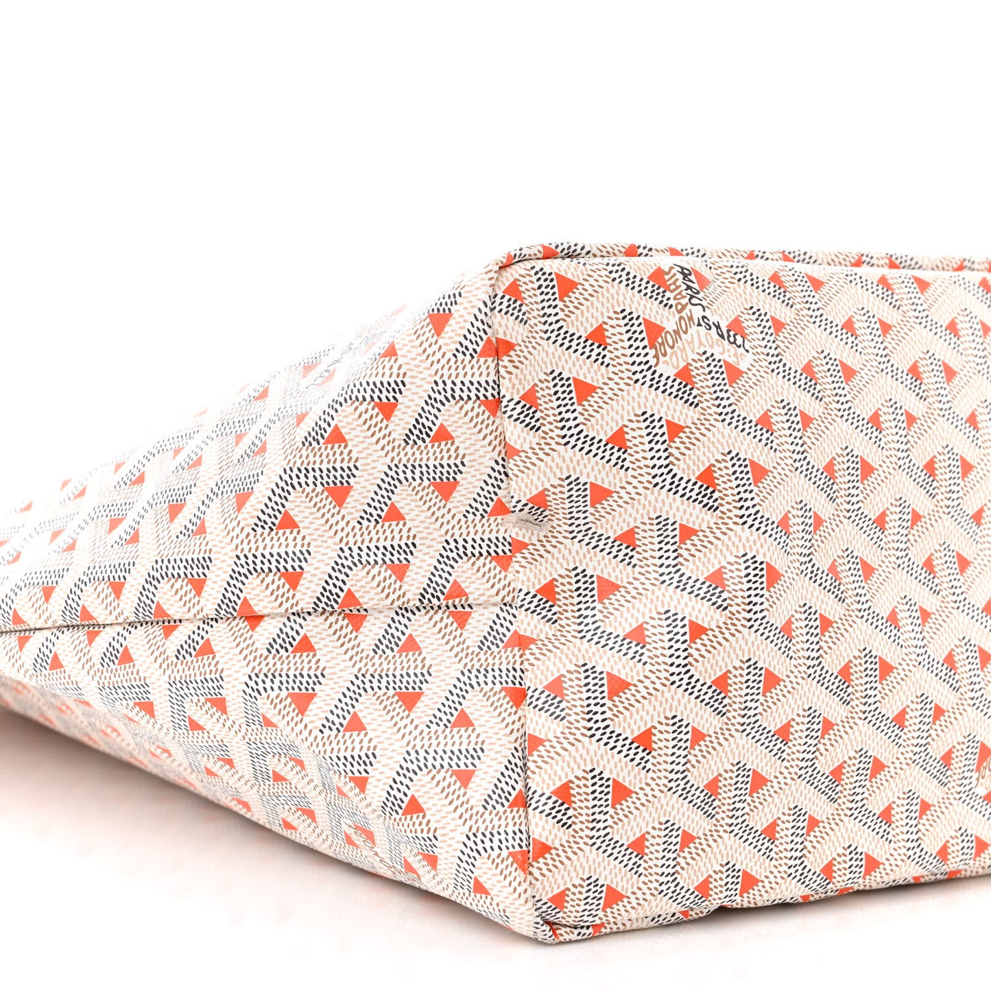 Goyardine Saint Louis Claire Voie PM White Orange