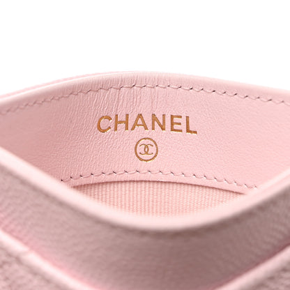 Chanel Caviar Quilted Card Holder Light Pink 6 of 9