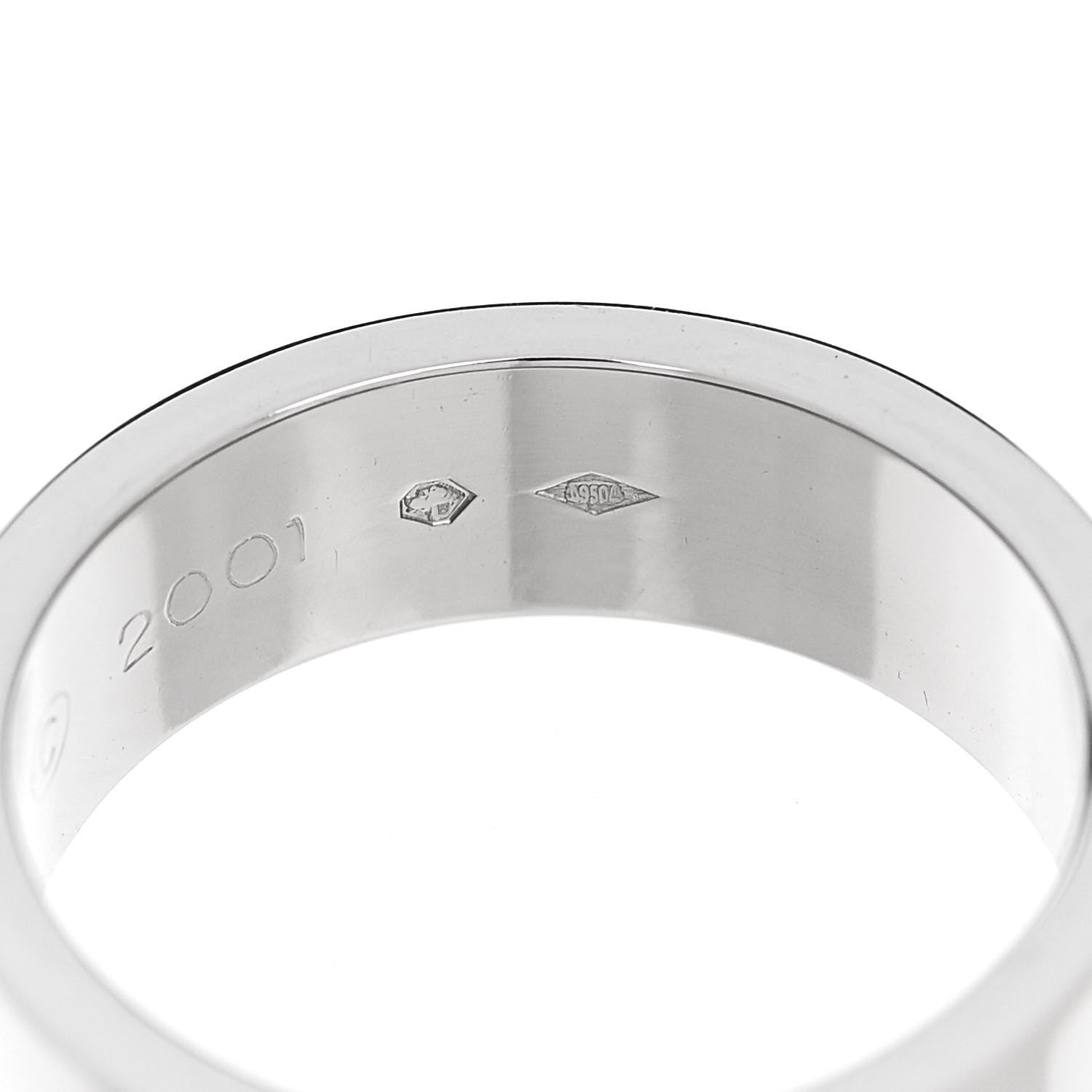 Cartier Platinum 5.5mm LOVE Ring 48 4.5 6 of 6