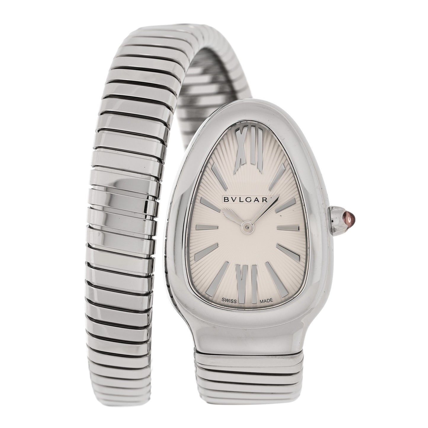 Stainless Steel 35mm Serpenti Tubogas Quartz Watch